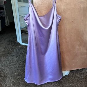 Light Purple Silky Dress